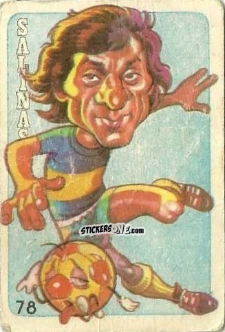 Figurina  Salinas  - Super Futbol 1979 n. 78 - Industria Argentina (Crack)