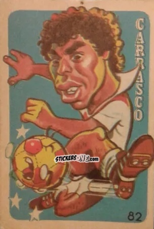 Sticker  Carrasco  - Super Futbol 1979 n. 82 - Industria Argentina (Crack)