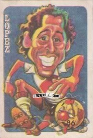 Sticker  Juan Jose Lopez  - Super Futbol 1979 n. 86 - Industria Argentina (Crack)