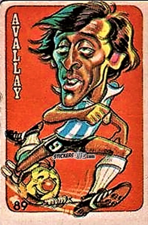 Cromo  Avallay  - Super Futbol 1979 n. 89 - Industria Argentina (Crack)