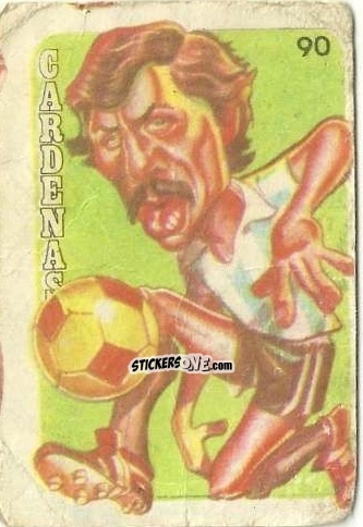 Sticker  Cardenas  - Super Futbol 1979 n. 90 - Industria Argentina (Crack)