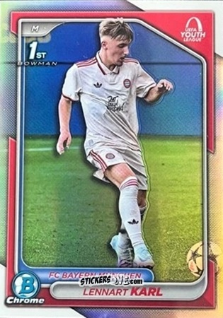 Cromo Lennart Karl - Chrome LogoFractor UEFA 2024-2025
 n. BU-LK - Topps
