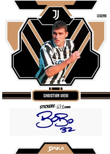 Cromo Christian Vieri - Juventus 2024-2025 Top Audience n. AU-L-6 - DAKA