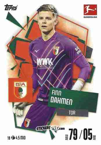 Figurina Finn Dahmen - German Fussball Bundesliga 2025-2026. Match Attax n. 19 - Topps