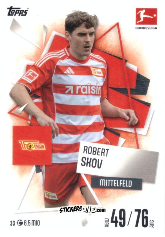 Sticker Robert Skov - German Fussball Bundesliga 2025-2026. Match Attax n. 33 - Topps