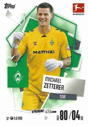 Sticker Michael Zetterer - German Fussball Bundesliga 2025-2026. Match Attax n. 37 - Topps