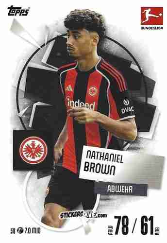 Sticker Nathaniel Brown - German Fussball Bundesliga 2025-2026. Match Attax n. 58 - Topps