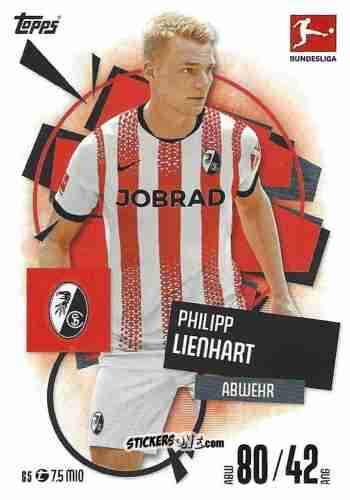 Figurina Philipp Lienhart - German Fussball Bundesliga 2025-2026. Match Attax n. 65 - Topps