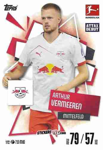 Sticker Arthur Vermeeren - German Fussball Bundesliga 2025-2026. Match Attax n. 112 - Topps