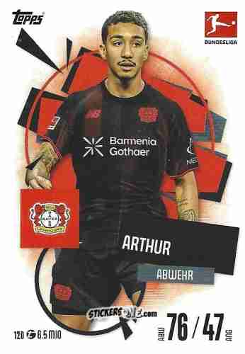 Figurina Arthur - German Fussball Bundesliga 2025-2026. Match Attax n. 120 - Topps