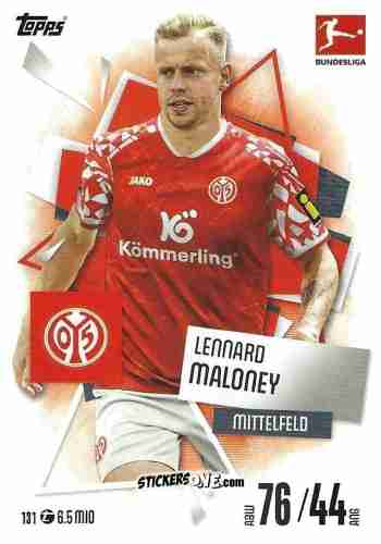 Figurina Lennard Maloney - German Fussball Bundesliga 2025-2026. Match Attax n. 131 - Topps