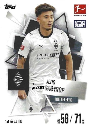 Sticker Jens Castrop - German Fussball Bundesliga 2025-2026. Match Attax n. 141 - Topps