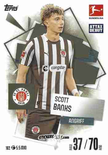 Sticker Scott Banks - German Fussball Bundesliga 2025-2026. Match Attax n. 162 - Topps