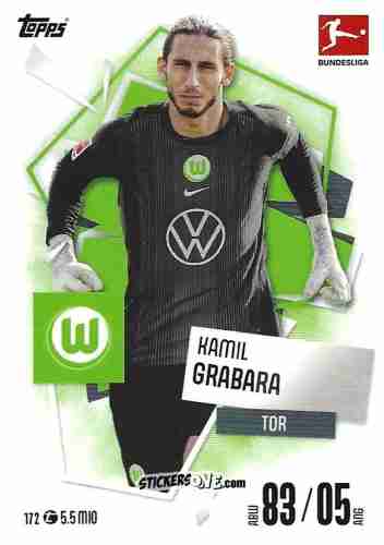 Figurina Kamil Grabara - German Fussball Bundesliga 2025-2026. Match Attax n. 172 - Topps