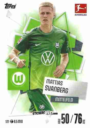 Figurina Mattias Svanberg - German Fussball Bundesliga 2025-2026. Match Attax n. 177 - Topps