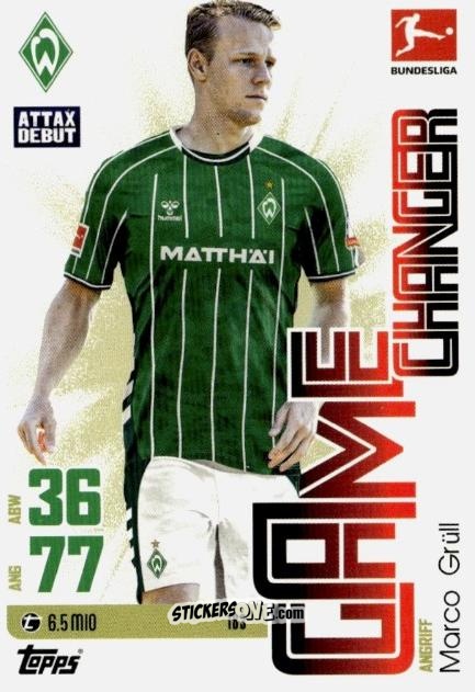 Cromo Marco Grüll - German Fussball Bundesliga 2025-2026. Match Attax n. 183 - Topps