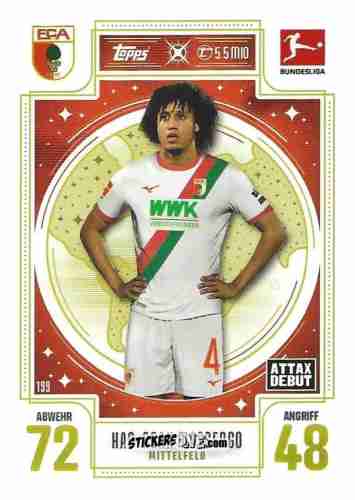 Cromo Han-Noah Massengo - German Fussball Bundesliga 2025-2026. Match Attax n. 199 - Topps
