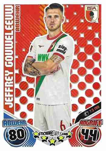 Sticker Jeffrey Gouweleeuw - German Fussball Bundesliga 2025-2026. Match Attax n. 217 - Topps