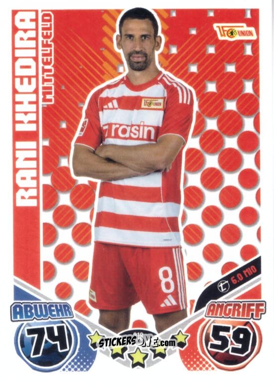 Figurina Rani Khedira - German Fussball Bundesliga 2025-2026. Match Attax n. 218 - Topps