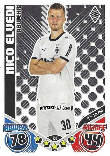 Figurina Nico Elvedi - German Fussball Bundesliga 2025-2026. Match Attax n. 230 - Topps