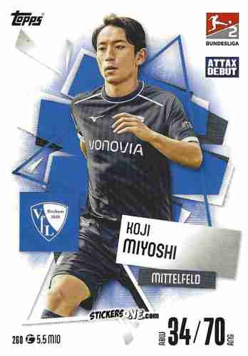 Sticker Koji Miyoshi - German Fussball Bundesliga 2025-2026. Match Attax n. 260 - Topps