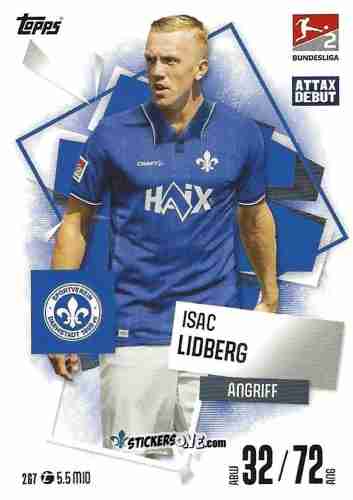 Cromo Isac Lidberg - German Fussball Bundesliga 2025-2026. Match Attax n. 267 - Topps