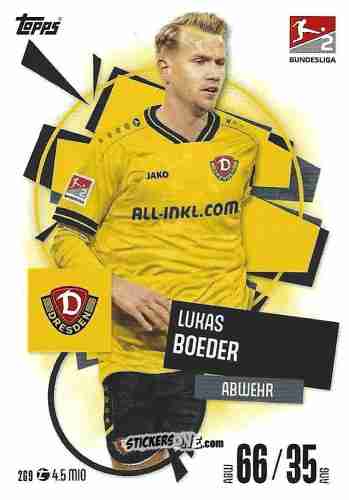 Sticker Lukas Boeder - German Fussball Bundesliga 2025-2026. Match Attax n. 269 - Topps