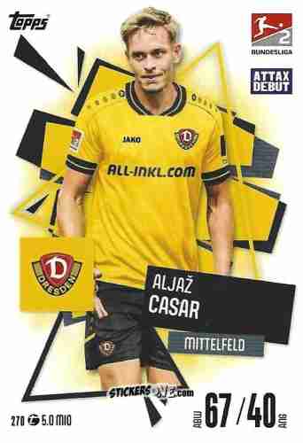 Sticker Aljaz Casar - German Fussball Bundesliga 2025-2026. Match Attax n. 270 - Topps