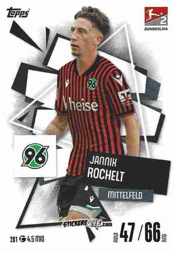 Sticker Jannik Rochelt - German Fussball Bundesliga 2025-2026. Match Attax n. 281 - Topps