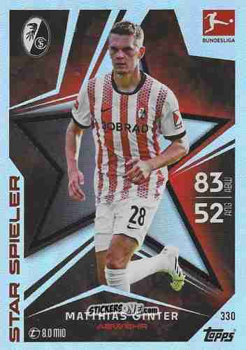 Sticker Matthias Ginter - German Fussball Bundesliga 2025-2026. Match Attax n. 330 - Topps