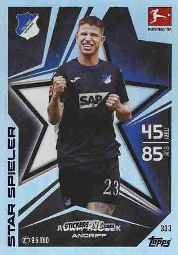 Sticker Adam Hložek - German Fussball Bundesliga 2025-2026. Match Attax n. 333 - Topps