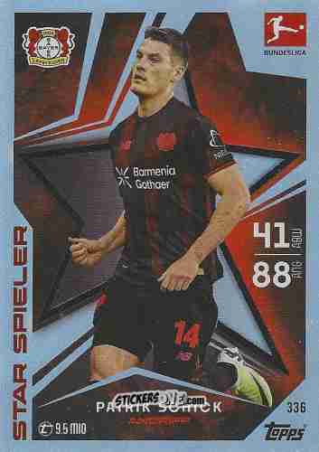 Sticker Patrik Schick - German Fussball Bundesliga 2025-2026. Match Attax n. 336 - Topps