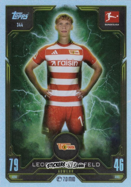 Figurina Leopold Querfeld - German Fussball Bundesliga 2025-2026. Match Attax n. 344 - Topps