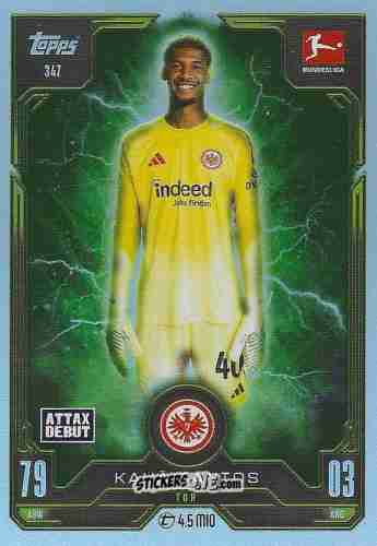 Sticker Kauã Santos - German Fussball Bundesliga 2025-2026. Match Attax n. 347 - Topps