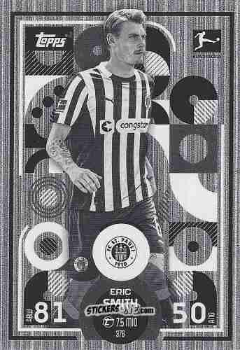 Sticker Eric Smith - German Fussball Bundesliga 2025-2026. Match Attax n. 376 - Topps