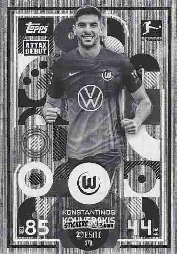 Figurina Konstantinos Koulierakis - German Fussball Bundesliga 2025-2026. Match Attax n. 378 - Topps