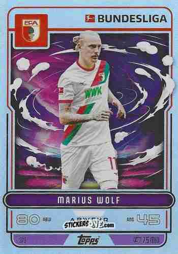 Sticker Marius Wolf - German Fussball Bundesliga 2025-2026. Match Attax n. 379 - Topps