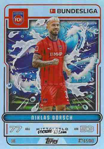 Cromo Niklas Dorsch - German Fussball Bundesliga 2025-2026. Match Attax n. 386 - Topps