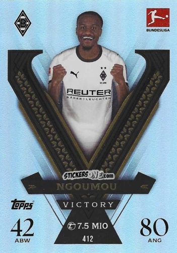 Figurina Nathan Ngoumou - German Fussball Bundesliga 2025-2026. Match Attax n. 412 - Topps