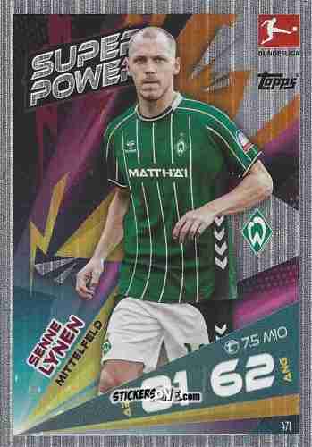 Cromo Senne Lynen - German Fussball Bundesliga 2025-2026. Match Attax n. 471 - Topps