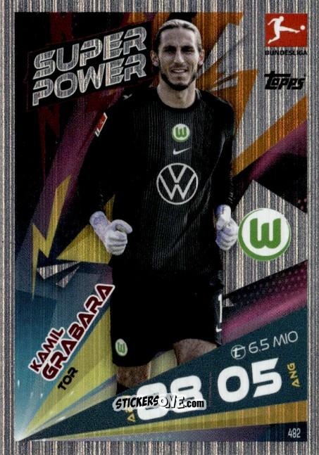 Figurina Kamil Grabara - German Fussball Bundesliga 2025-2026. Match Attax n. 482 - Topps