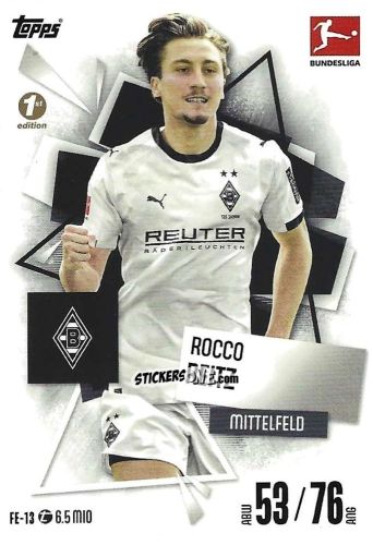 Cromo Rocco Reitz - German Fussball Bundesliga 2025-2026. Match Attax n. FE-13 - Topps