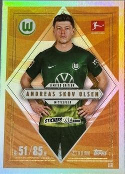 Figurina Andreas Skov Olsen - German Fussball Bundesliga 2025-2026. Match Attax n. LE8 - Topps