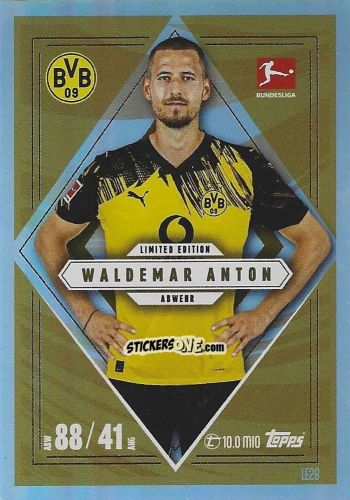 Cromo Waldemar Anton - German Fussball Bundesliga 2025-2026. Match Attax n. LE28 - Topps