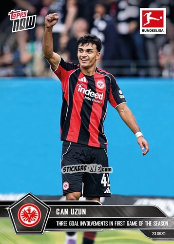 Sticker Can Uzun - Now Bundesliga German 2025-2026 n. 7 - Topps