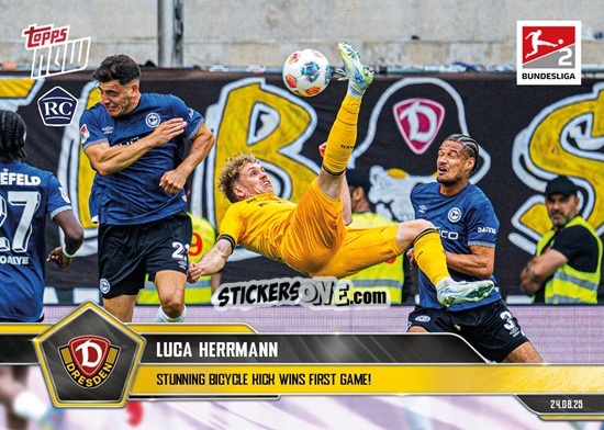 Sticker Luca Herrmann - Now Bundesliga German 2025-2026 n. 9 - Topps