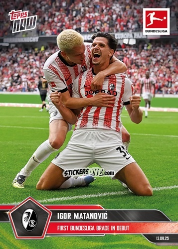 Figurina Igor Matanović - Now Bundesliga German 2025-2026 n. 19 - Topps