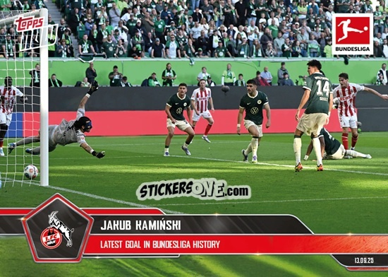 Sticker Jakub Kaminski - Now Bundesliga German 2025-2026 n. 20 - Topps