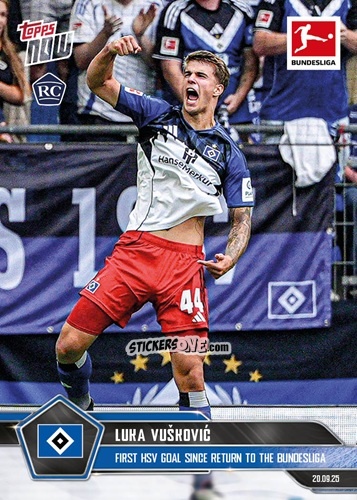 Cromo Luka Vušković - Now Bundesliga German 2025-2026 n. 24 - Topps