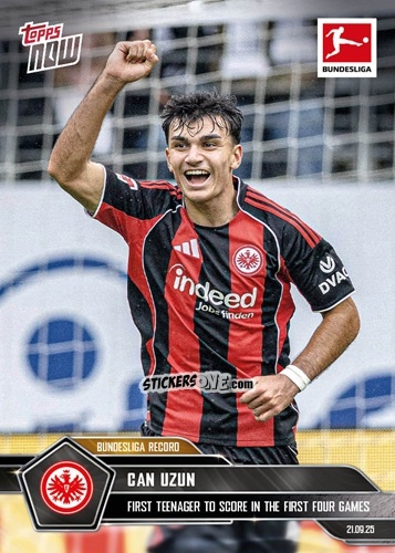 Sticker Can Uzun - Now Bundesliga German 2025-2026 n. 29 - Topps